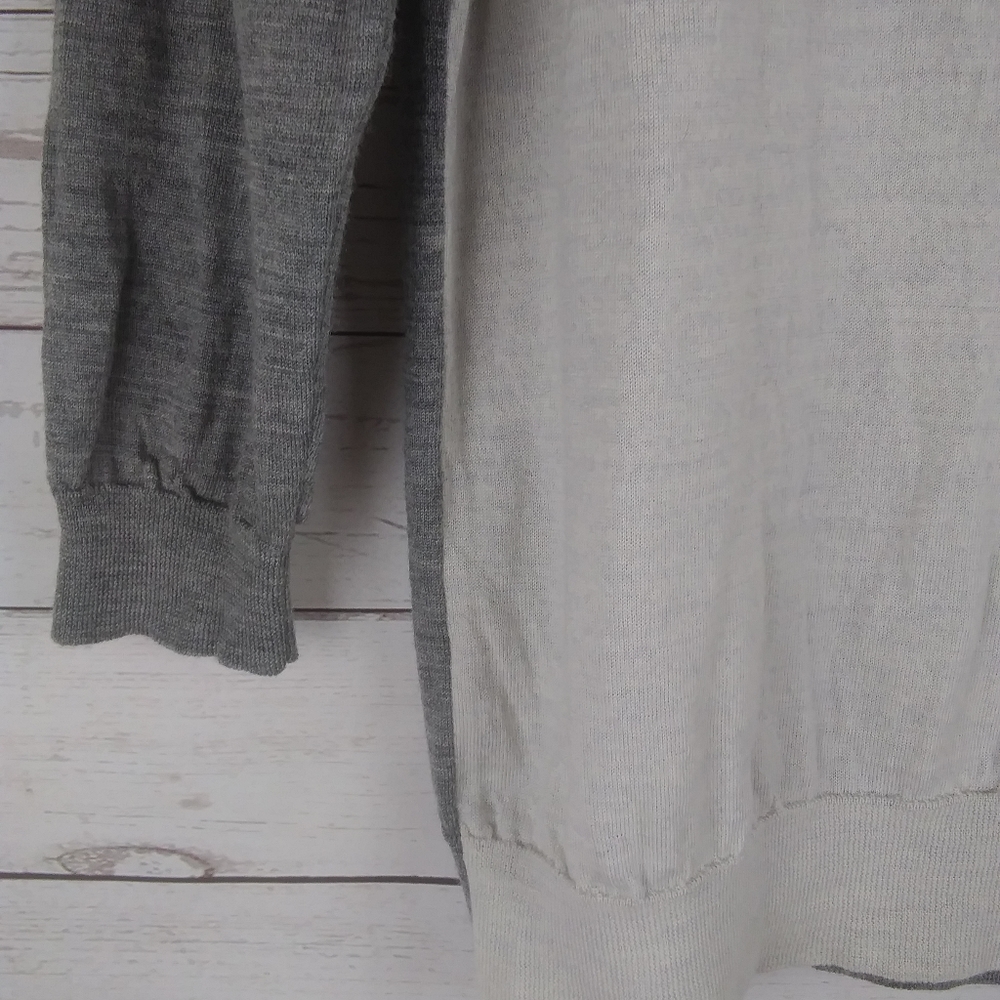 J.Crew Grey 3/4 sleeve removable collar - Picture 6 of 9